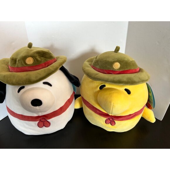 Peanuts Squishmallows Snoopy & Woodstock Plush Set 12" Collectible Plush Set - Picture 3 of 16